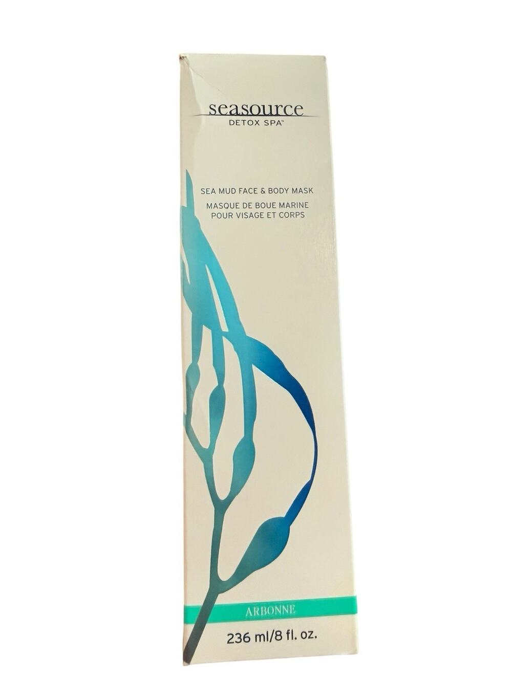 Arbonne Seasource Detox Spa Sea Mud Face & Body Mask 8 fl oz/236 ml NIB Sealed